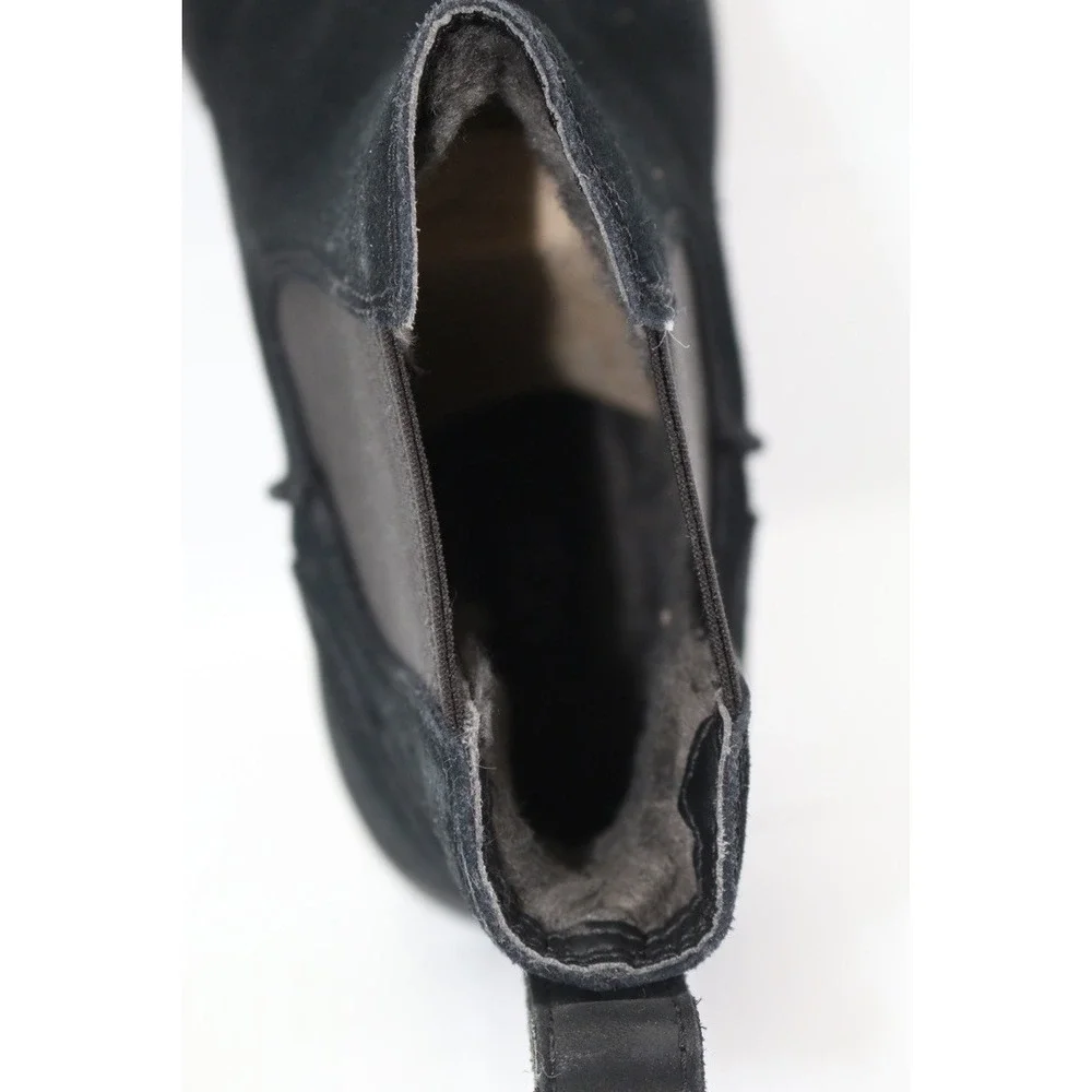 UGG CHELSEA MEN BOOTS LEATHER Black Size 7 / UK 6 / EU 40 / JP 25